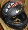 casco abatible negro opaco marca helmet nuevo
